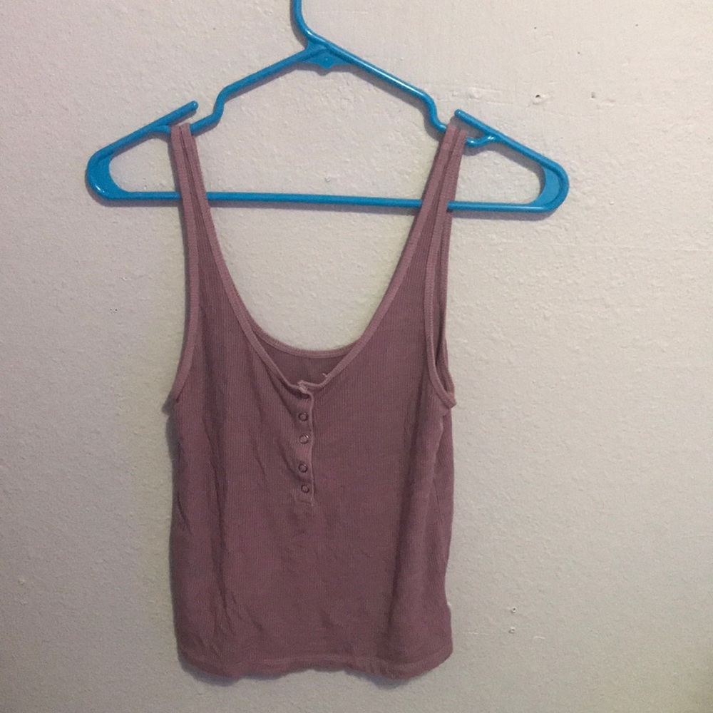 Soft and sexy rib purple American Eagle tank top